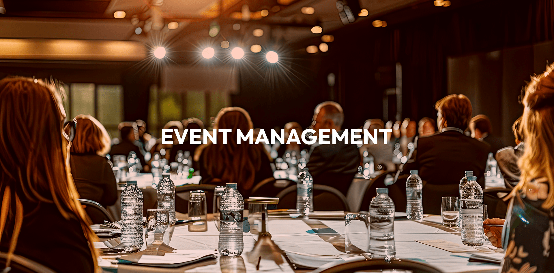 Event Management Text Banner