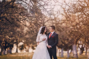 outdoor photography wedding garden view