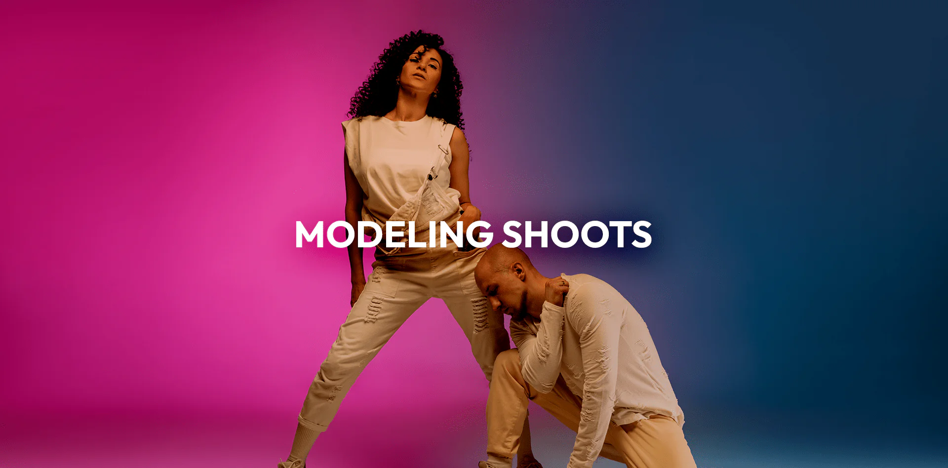 MODELING SHOOTS image banner creative